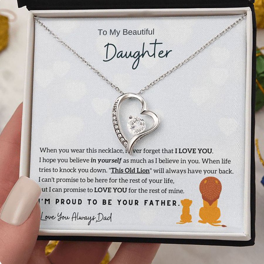 "To My Daughter" Forever Love Necklace [Almost Sold Out]